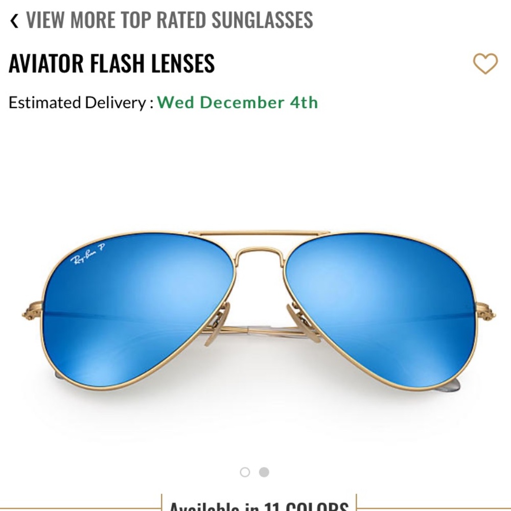 Ray-Ban Aviator Flash Lens